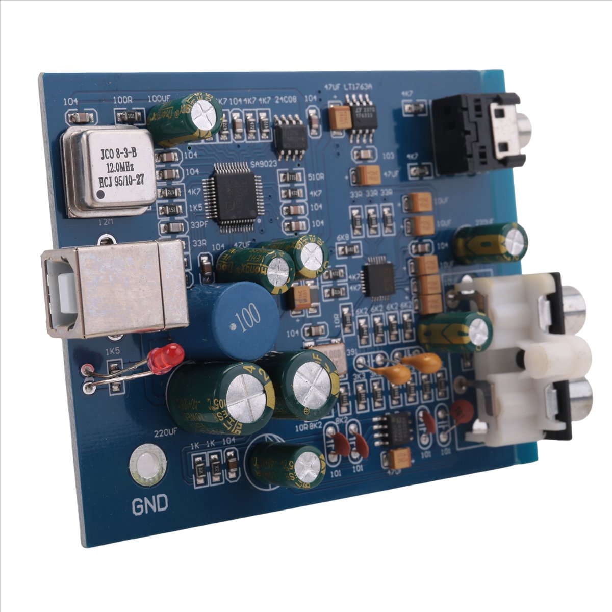 Home Cinema Solution - Placa Decodificadora USB Mini A64I ES9028K2M+SA9023,