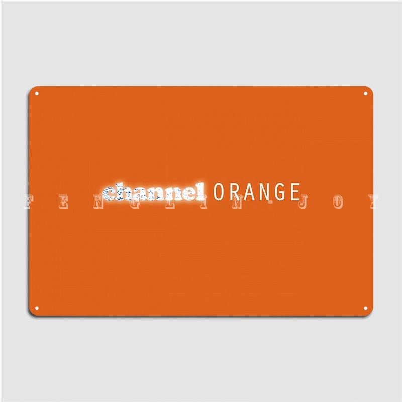 Home.Cinema Orange - Cartel de Metal de canal naranja