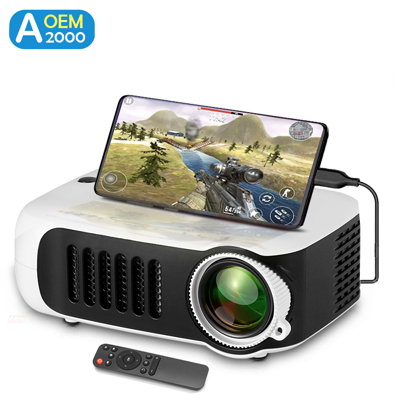 Mini proyector A2000 portátil  - Home Cinema Mini reseña y precio
