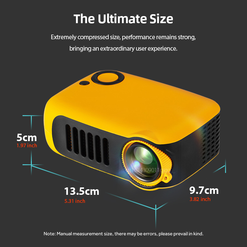 Mini proyector A2000 portátil  - Home Cinema Mini reseña y precio