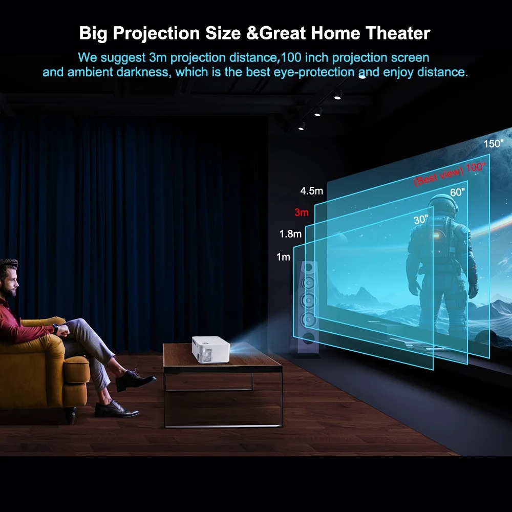 Proyector multimedia HD300 4K  - Home Cinema Mini reseña y precio