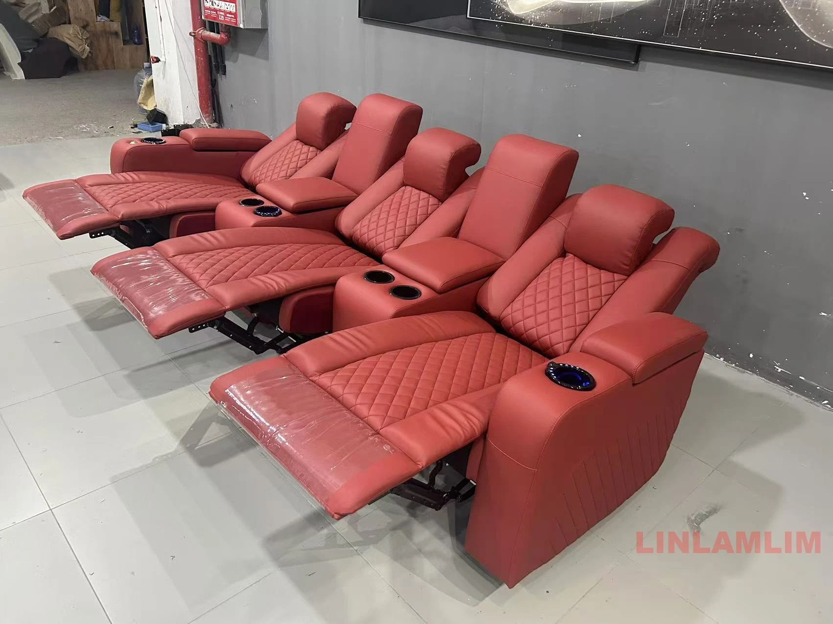 Linlamlim Sofá reclinable de l - Home Cinema Sofa reseña y precio