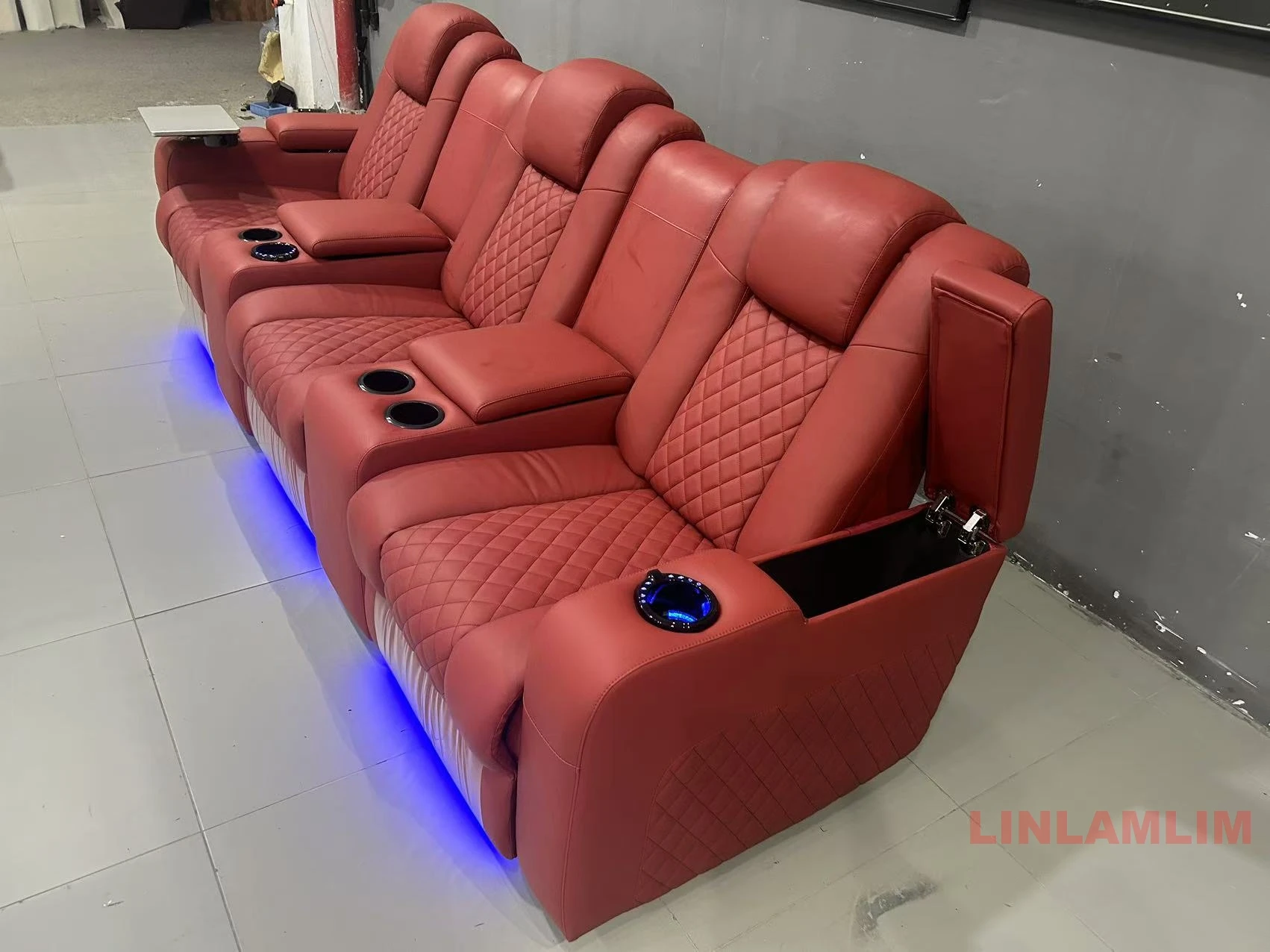 Linlamlim Sofá reclinable de l - Home Cinema Sofa reseña y precio
