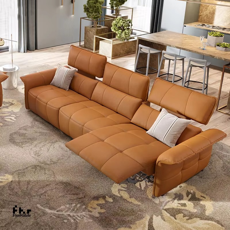 Sofá Reclinable Eléctrico Auto - Home.Cinema Orange reseña y precio