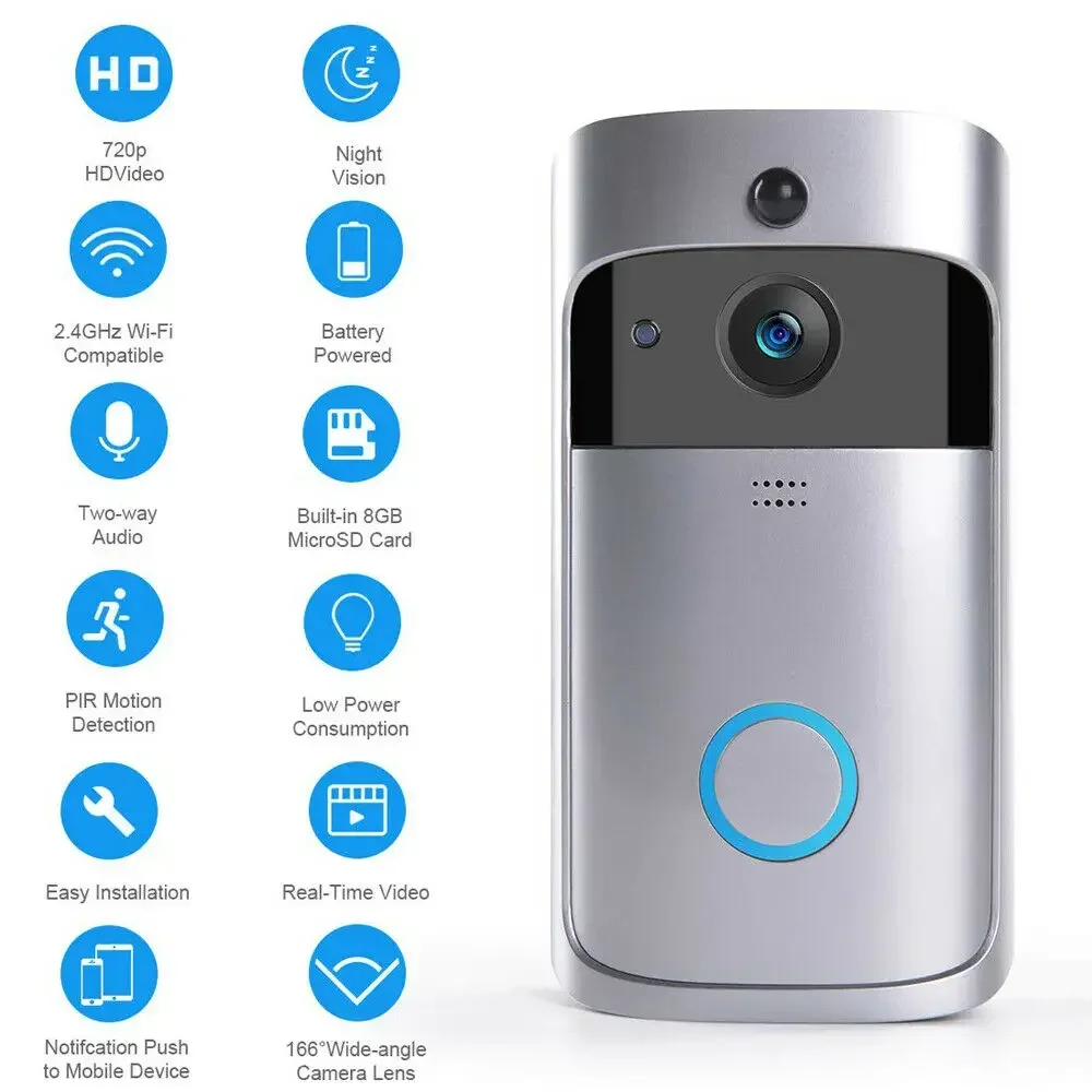 Timbre con cámara inalámbrica  - Home Cinema Hd reseña y precio