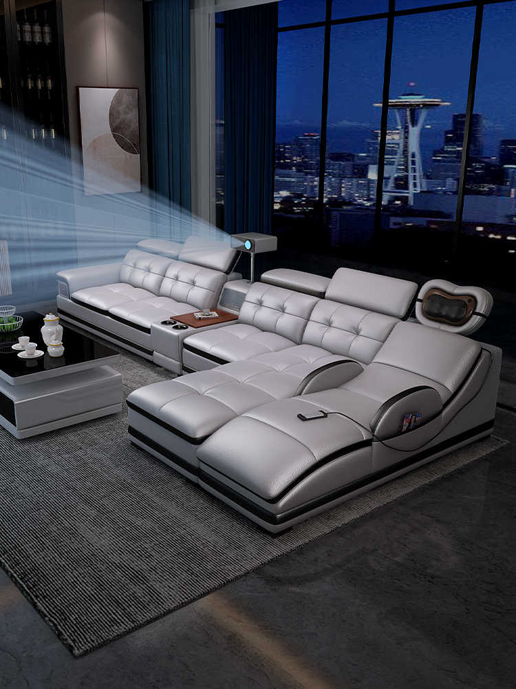Sofá de Cuero Eléctrico de Mas - Home Cinema Sofa reseña y precio